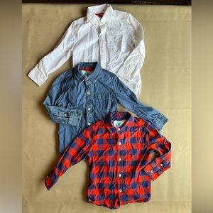 Boden button down shirts on EUC size 4-5. Bundle of 3.